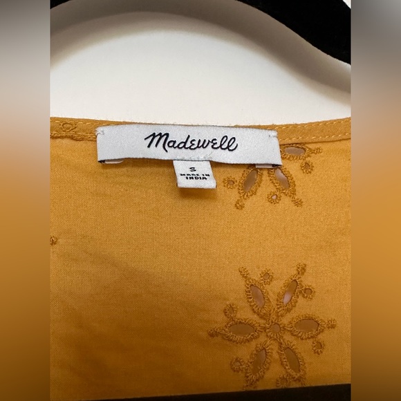 Madewell Scalloped Eyelet Wrap Top - Picture 6 of 9